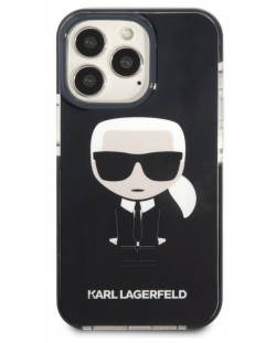 Калъф Karl Lagerfeld - Ikonik Karl, iPhone 13 Pro, черен